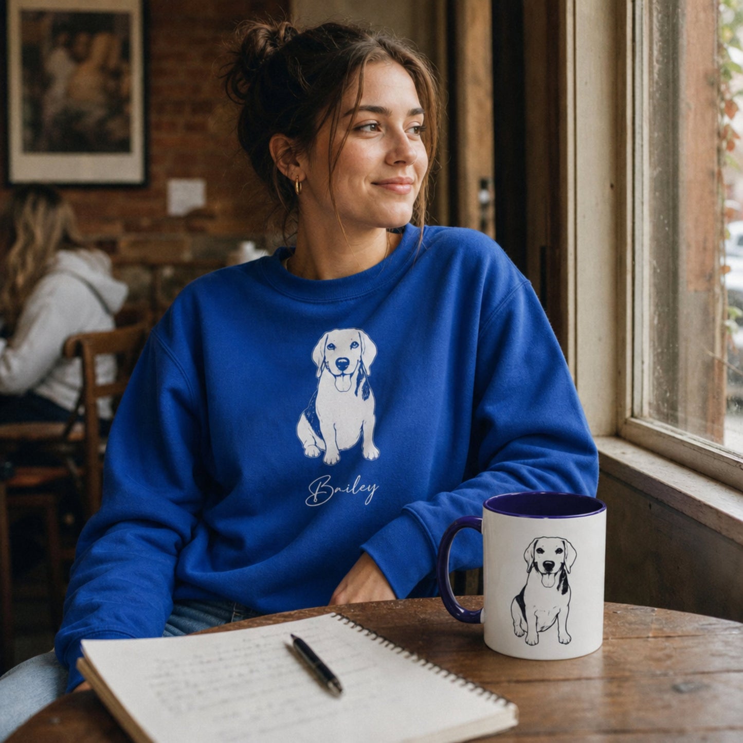 Personalized Lexington Dog Sweatshirt | Modern Sketch Photo Upload_Doggo Mojo_Sweatshirt_3