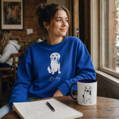 Personalized Lexington Dog Sweatshirt | Modern Sketch Photo Upload_Doggo Mojo_Sweatshirt_3