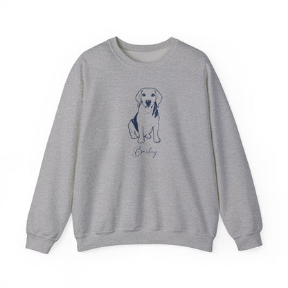 Personalized Lexington Dog Sweatshirt | Modern Sketch Photo Upload_Doggo Mojo_Sweatshirt_8