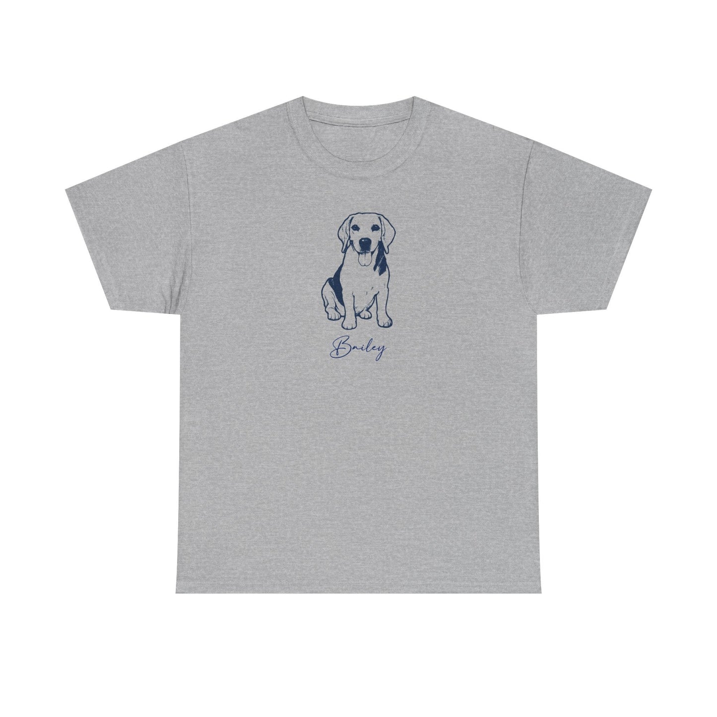 Personalized Lexington Dog T-Shirt | Modern Sketch Photo Upload_Doggo Mojo_T-shirts_8