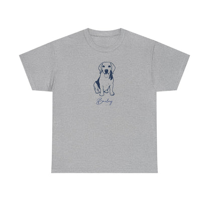 Personalized Lexington Dog T-Shirt | Modern Sketch Photo Upload_Doggo Mojo_T-shirts_8