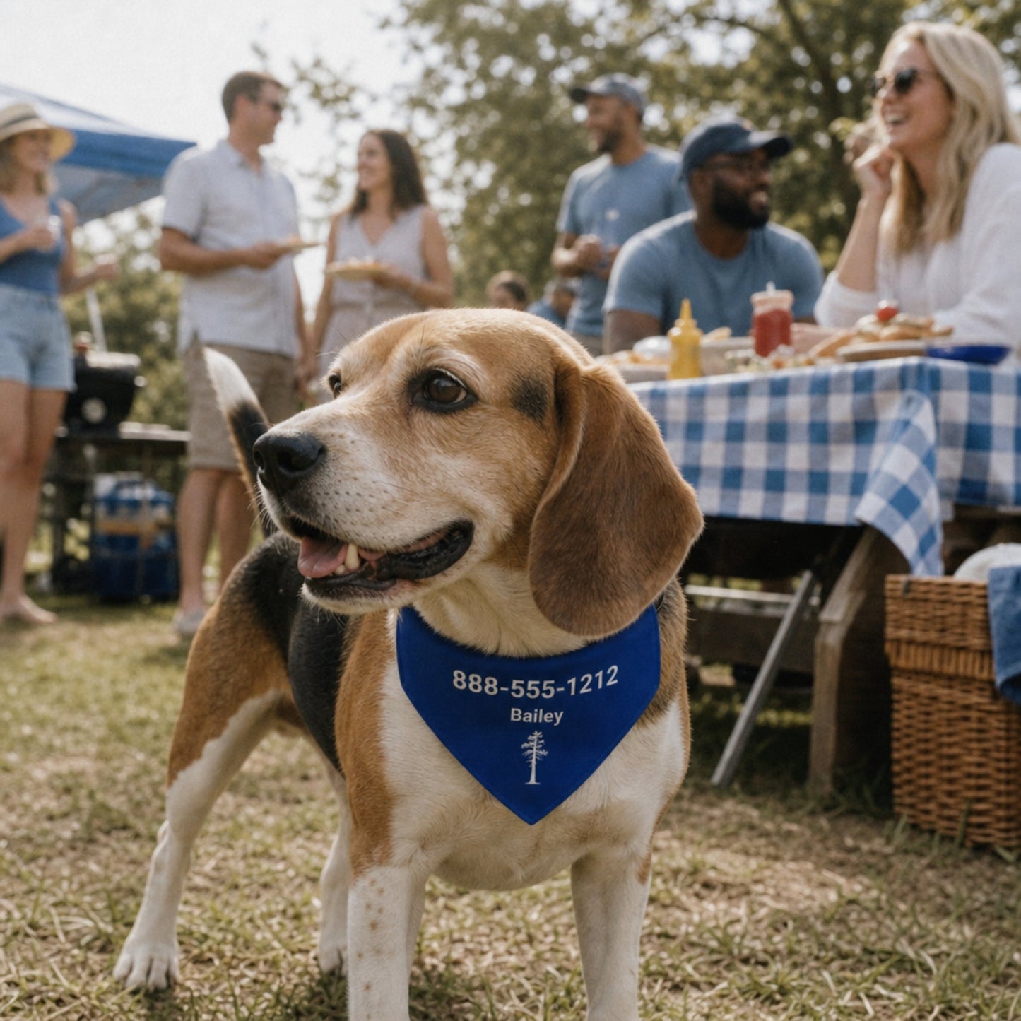 Personalized Lexington Jack Pine Dog Bandana Collar | Doggo Mojo_Doggo Mojo_Pet Collar_2