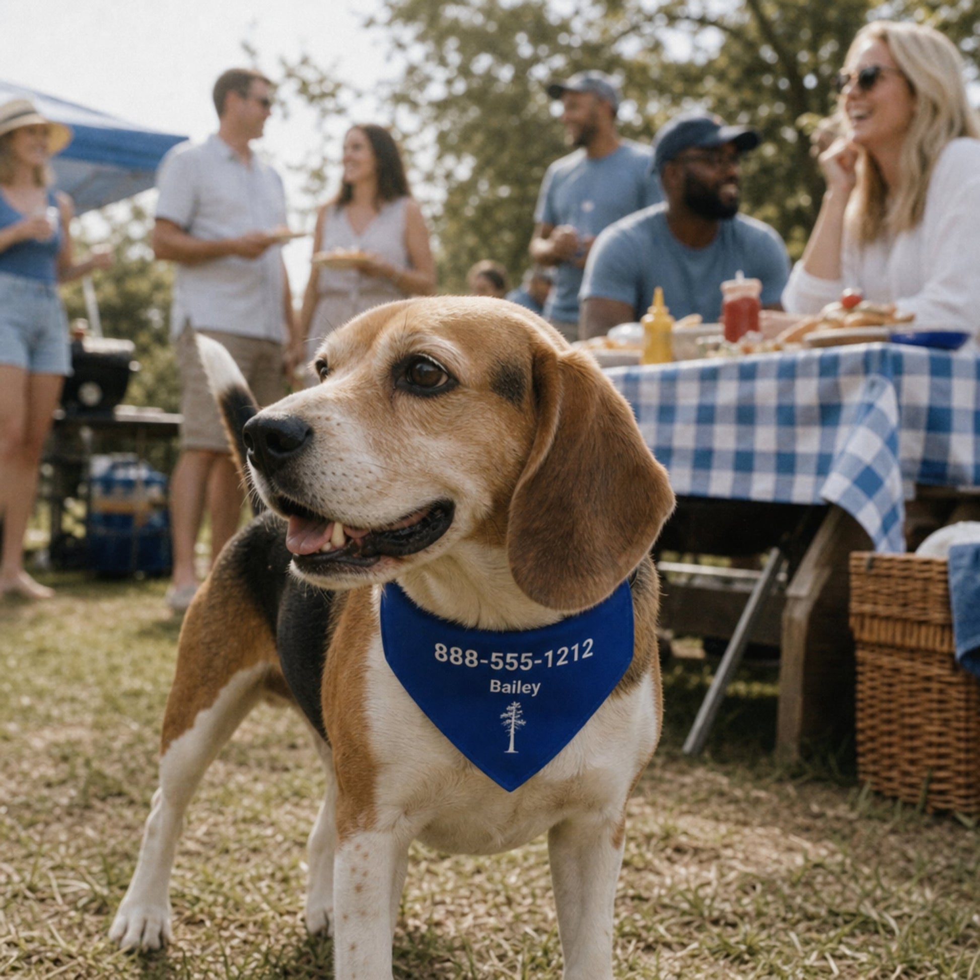Personalized Lexington Jack Pine Dog Bandana Collar | Doggo Mojo_Doggo Mojo_Pet Collar_2
