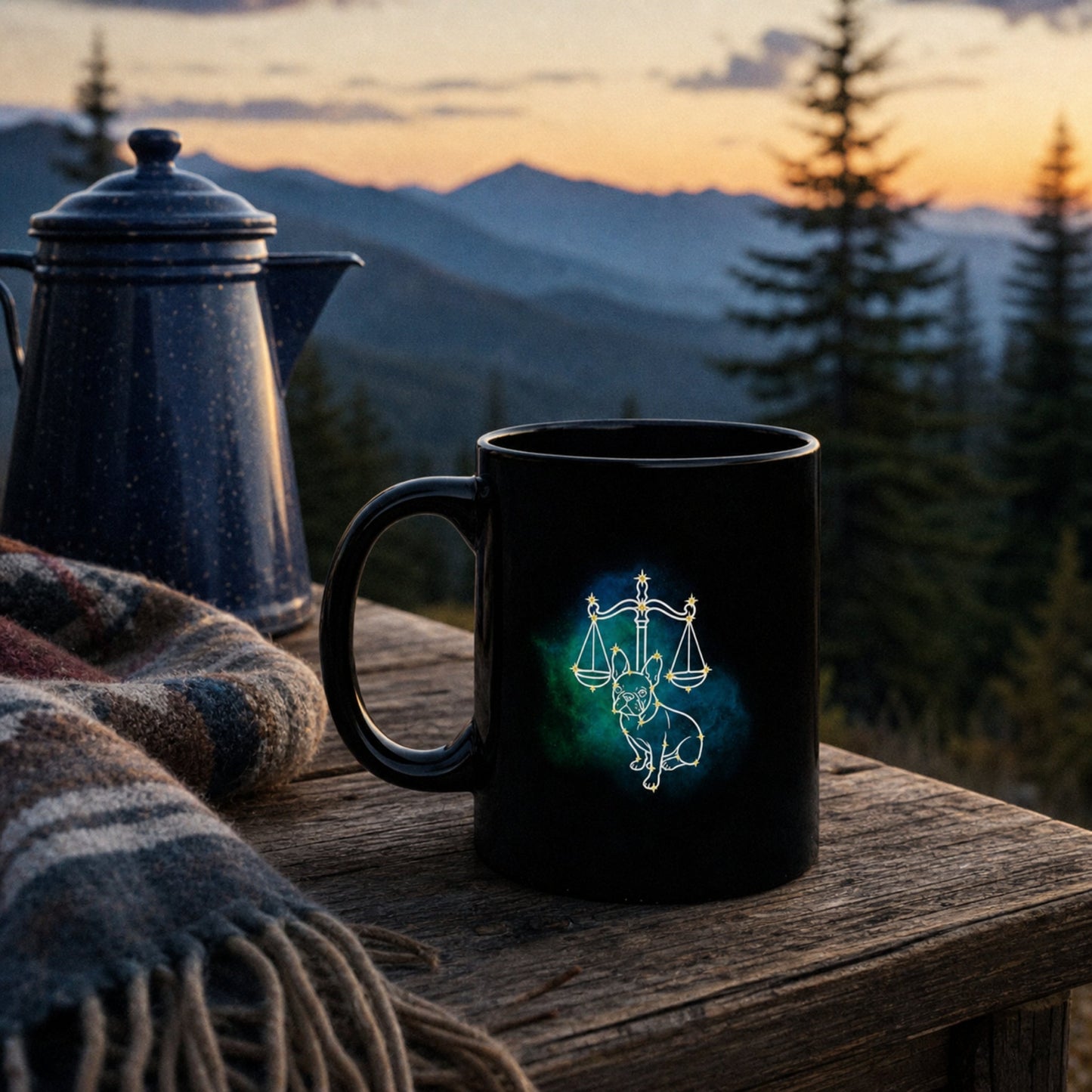 Personalized Libra Dog Mug | Modern Sketch Photo Upload_Doggo Mojo_Ceramic Mugs_1