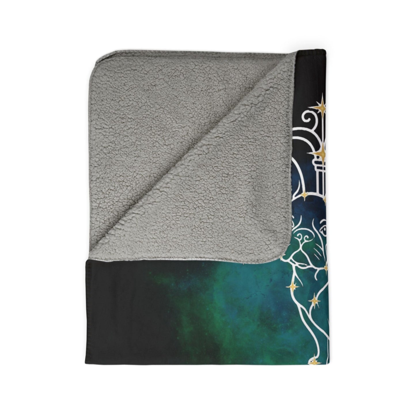 Personalized Libra Dog Sherpa Blanket | Modern Sketch Photo Upload_Doggo Mojo_Sherpa Blankets_9
