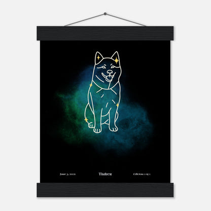 Personalized "Mini" Hanging Art Print | "Gotcha Day" Star Map with Your Dog's Photo & Name_Doggo Mojo_Prints_12