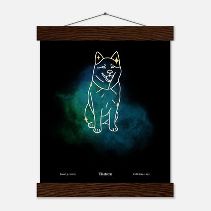 Personalized "Mini" Hanging Art Print | "Gotcha Day" Star Map with Your Dog's Photo & Name_Doggo Mojo_Prints_13