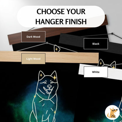 Personalized "Mini" Hanging Art Print | "Gotcha Day" Star Map with Your Dog's Photo & Name_Doggo Mojo_Prints_6