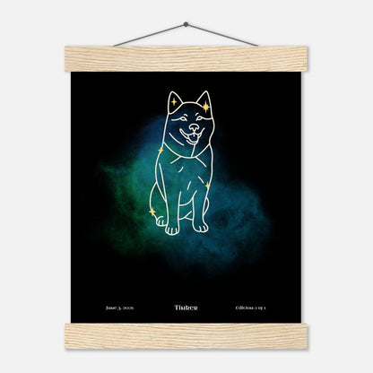 Personalized "Mini" Hanging Art Print | "Gotcha Day" Star Map with Your Dog's Photo & Name_Doggo Mojo_Prints_14