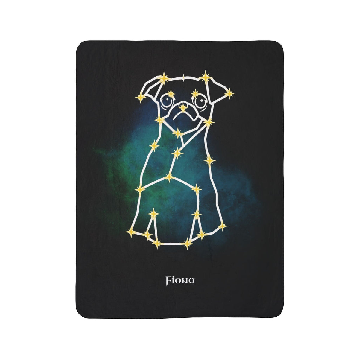 Personalized Mystic Dog Sherpa Blanket | Modern Sketch Photo Upload_Doggo Mojo_Sherpa Blankets_8
