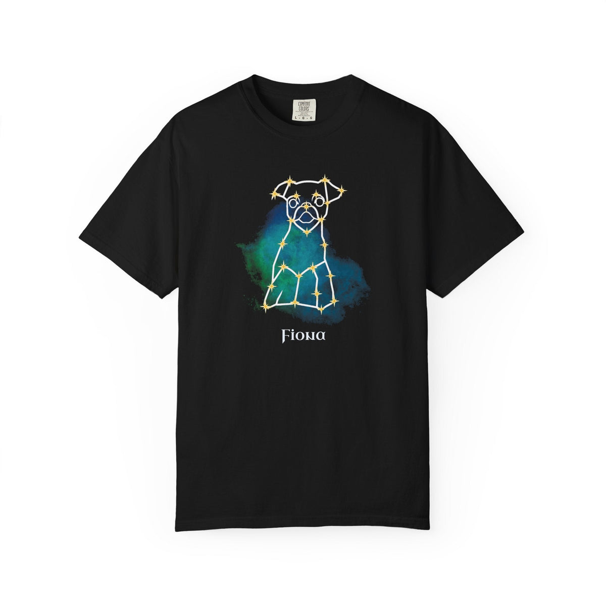 Personalized Mystic Dog T-Shirt | Celestial Line Art Comfort Colors Tee_Doggo Mojo_T-shirts_8