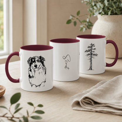 Personalized Norman Dog Ceramic Accent Mug | Modern Sketch Photo Upload_Doggo Mojo_Ceramic Mugs_3