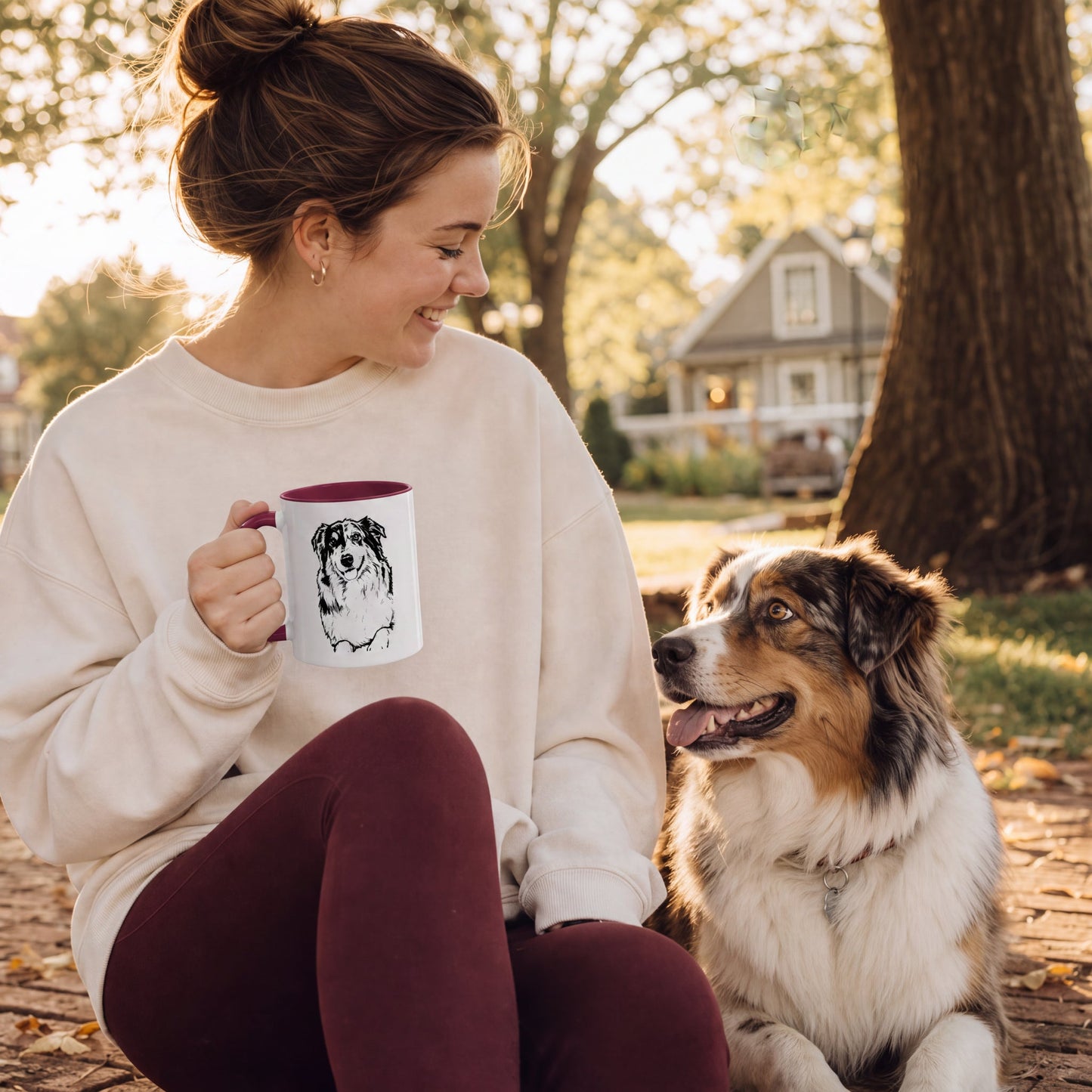 Personalized Norman Dog Ceramic Accent Mug | Modern Sketch Photo Upload_Doggo Mojo_Ceramic Mugs_1