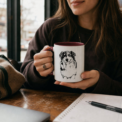 Personalized Norman Dog Ceramic Accent Mug | Modern Sketch Photo Upload_Doggo Mojo_Ceramic Mugs_2