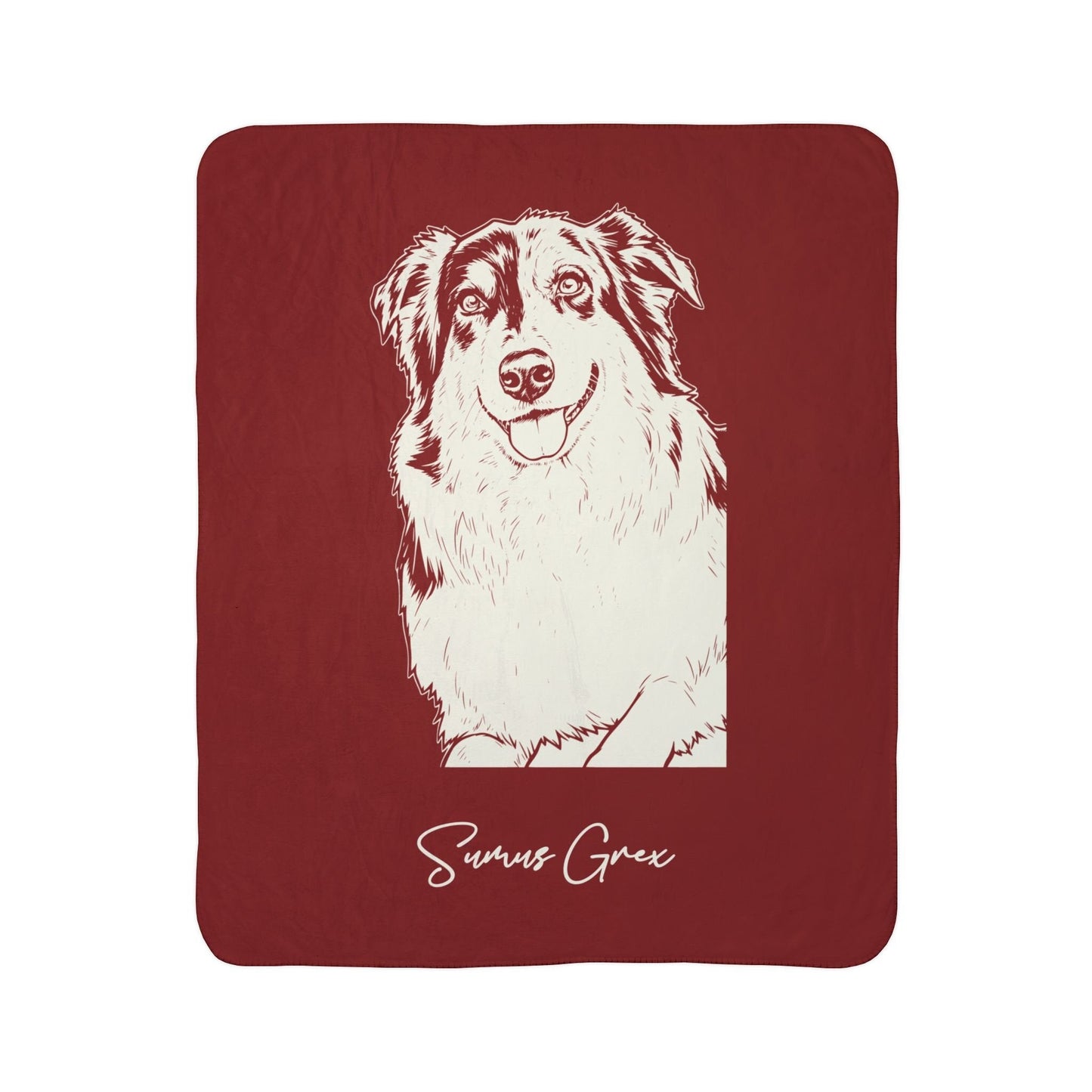 Personalized Norman Dog Sherpa Blanket | Modern Sketch Photo Upload_Doggo Mojo_Sherpa Blankets_7