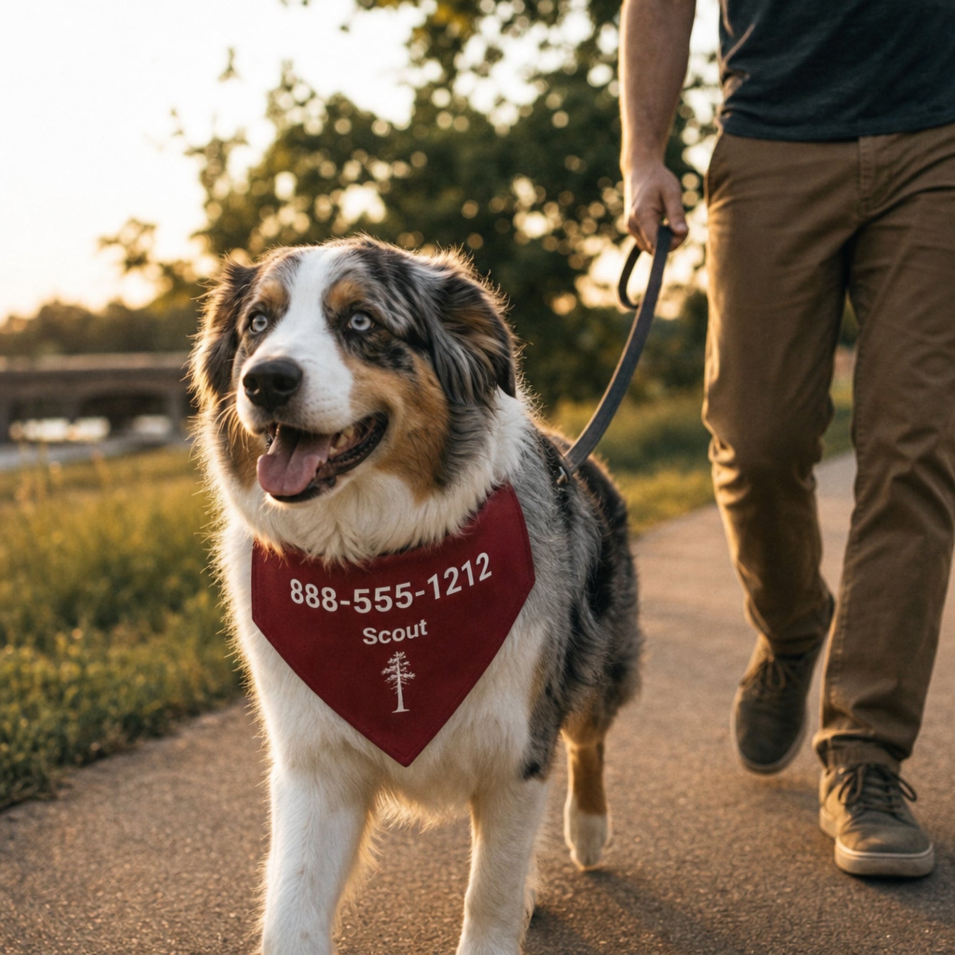 Personalized Norman Jack Pine Dog Bandana Collar | Doggo Mojo_Doggo Mojo_Pet Collar_2