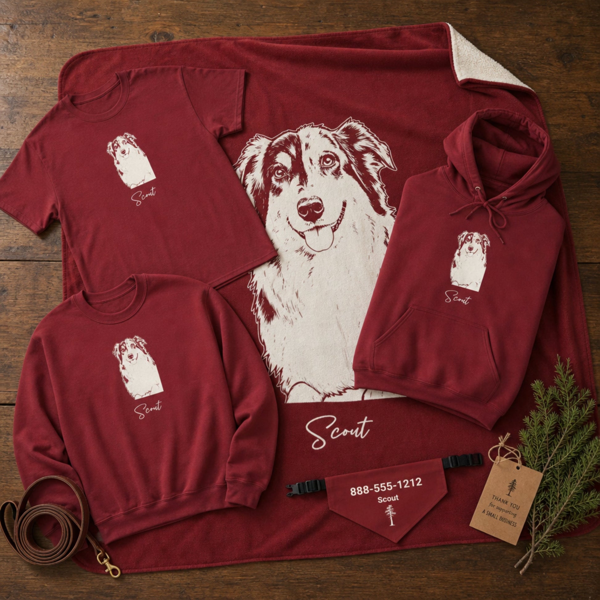 Personalized Norman Jack Pine Dog Bandana Collar | Doggo Mojo_Doggo Mojo_Pet Collar_3