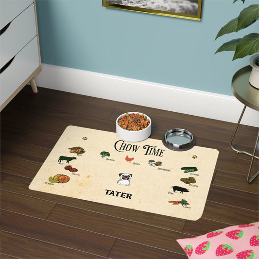 Personalized Pawsitively Perfect Dog Feeding Mat_Doggo Mojo_Pet Bowl Mats_12" × 18"_Rectangle_1