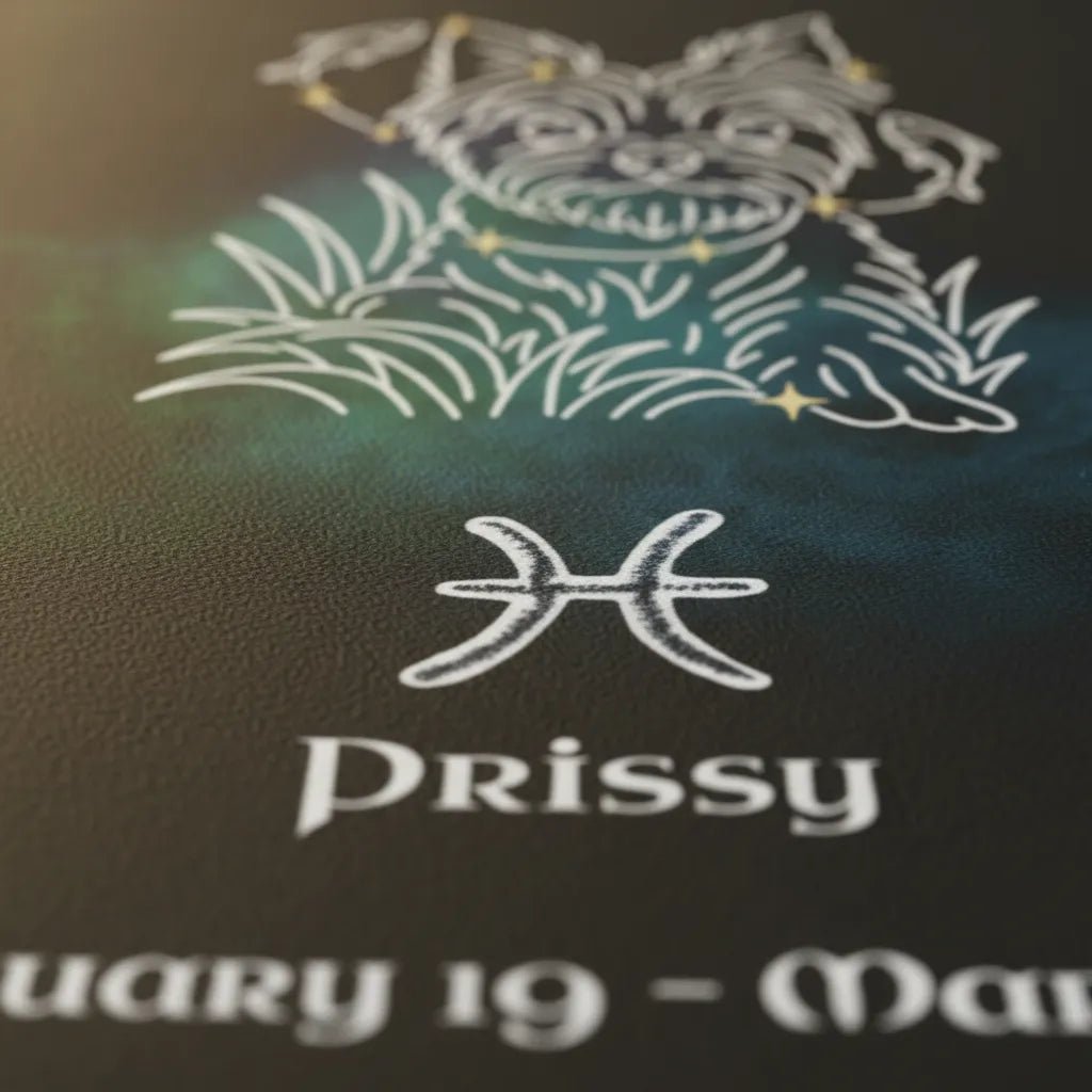 Personalized Pisces Dog Velveteen Blanket | Modern Sketch Photo Upload_Doggo Mojo_Blankets_5
