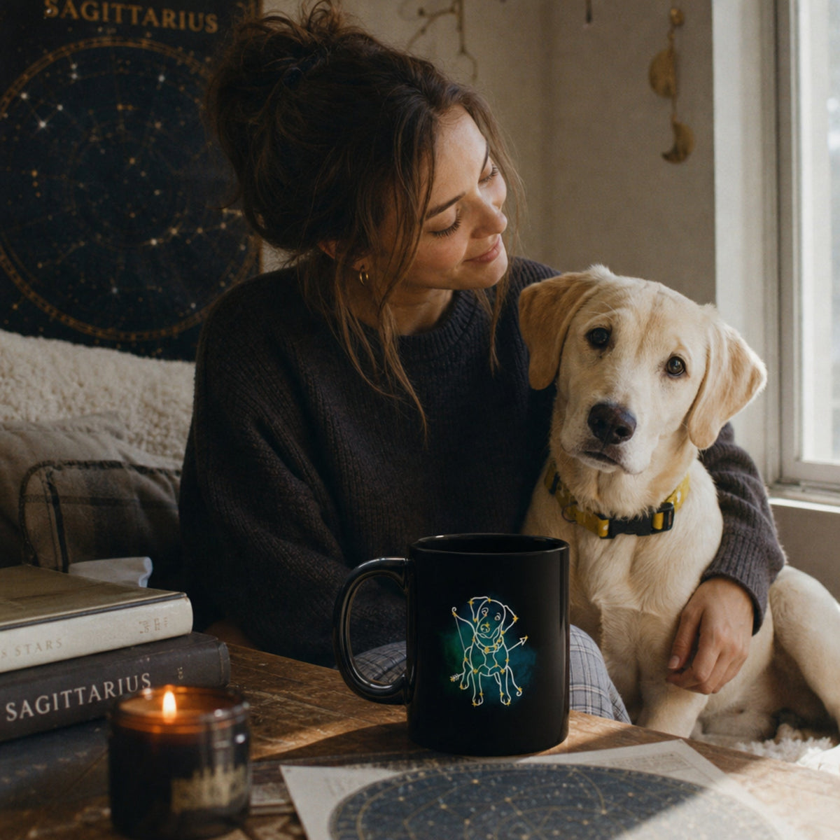 Personalized Sagittarius Dog Mug | Modern Sketch Photo Upload_Doggo Mojo_Ceramic Mugs_5