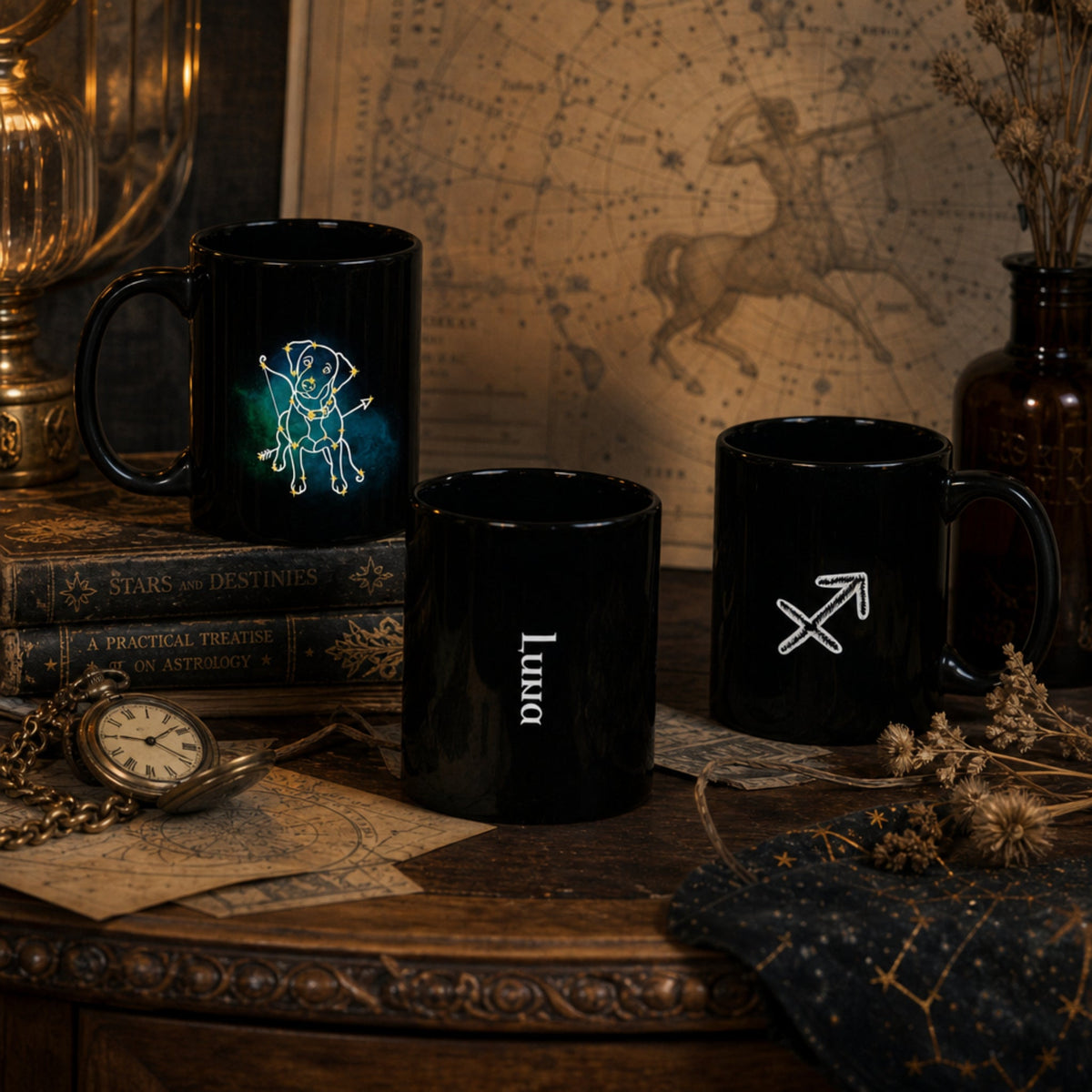 Personalized Sagittarius Dog Mug | Modern Sketch Photo Upload_Doggo Mojo_Ceramic Mugs_3