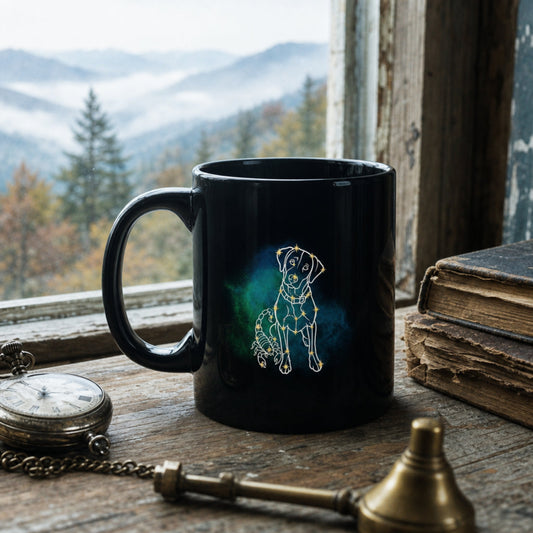 Personalized Scorpio Dog Mug | Modern Sketch Photo Upload_Doggo Mojo_Ceramic Mugs_1