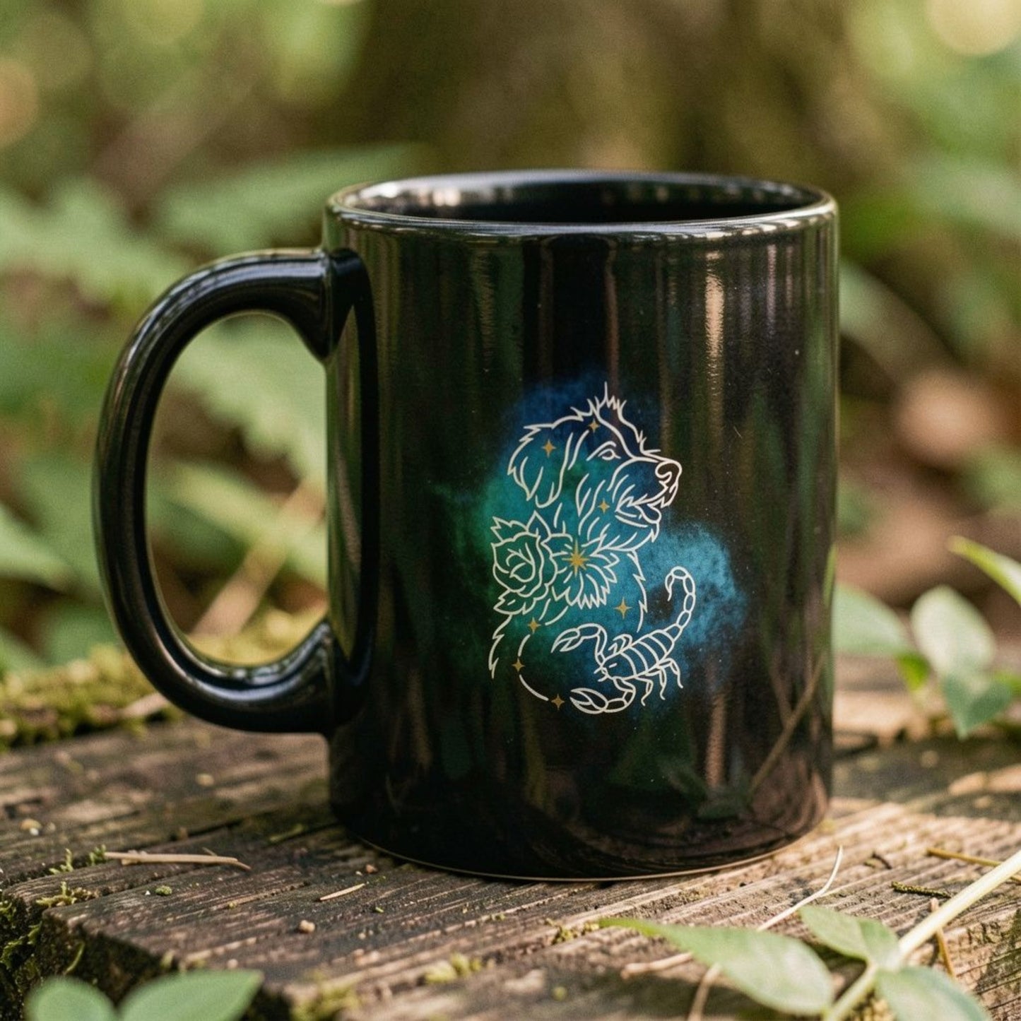 Personalized Scorpio Dog Mug | Modern Sketch Photo Upload_Doggo Mojo_Ceramic Mugs_3