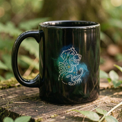 Personalized Scorpio Dog Mug | Modern Sketch Photo Upload_Doggo Mojo_Ceramic Mugs_3