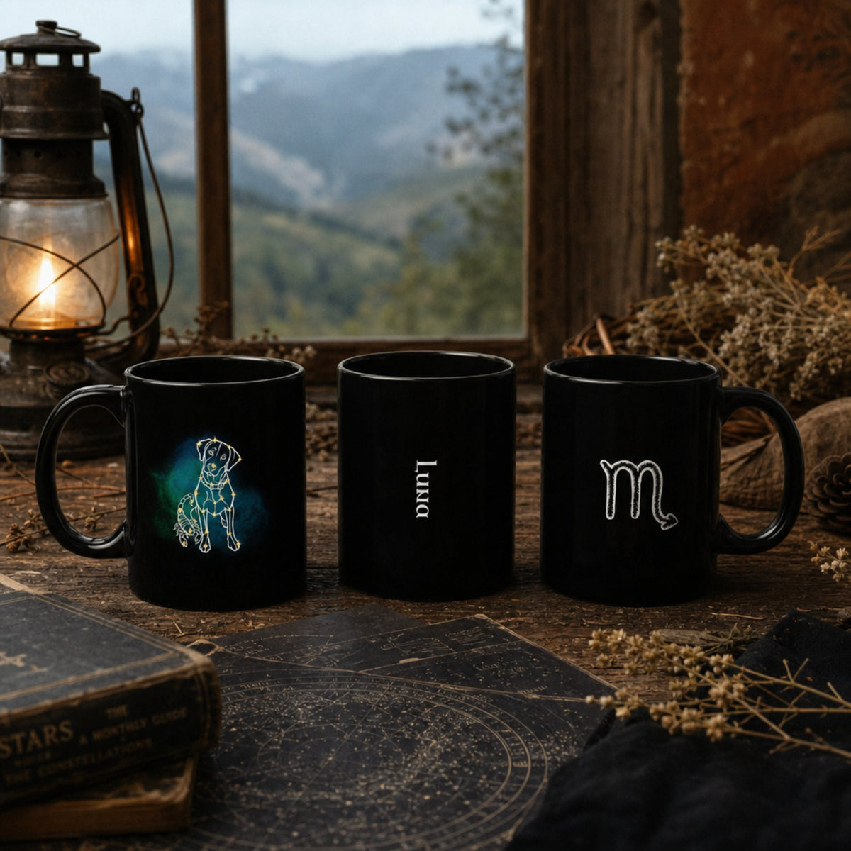 Personalized Scorpio Dog Mug | Modern Sketch Photo Upload_Doggo Mojo_Ceramic Mugs_3