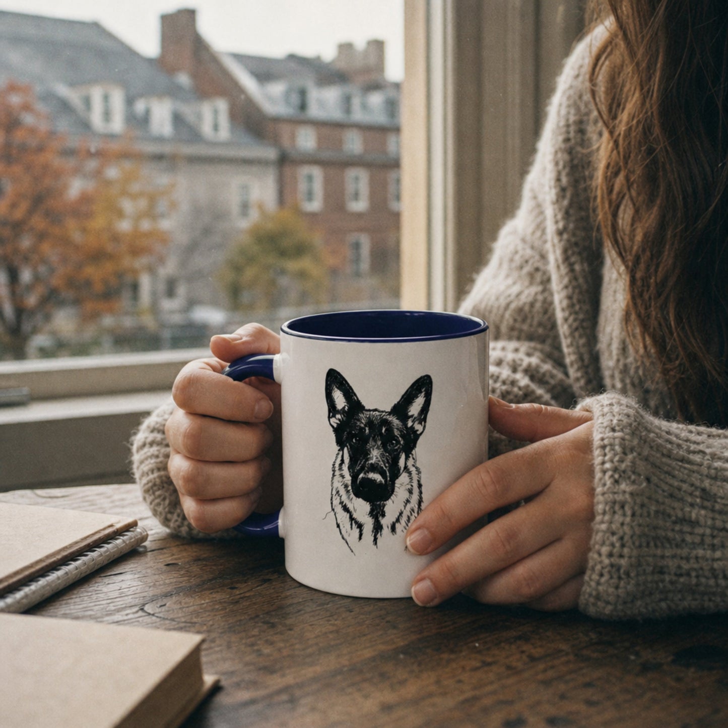 Personalized State College Dog Ceramic Accent Mug | Modern Sketch Photo Upload_Doggo Mojo_Ceramic Mugs_2