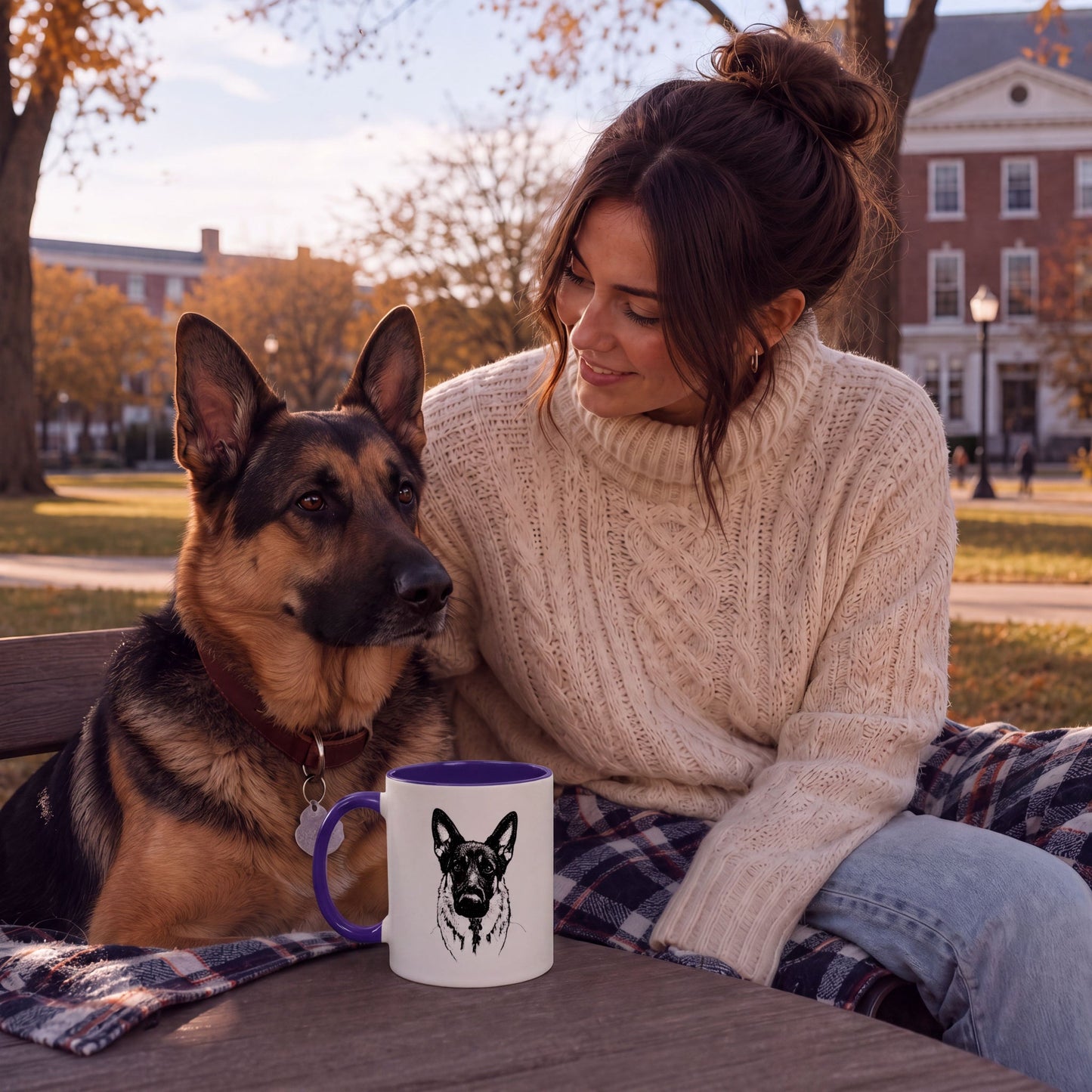 Personalized State College Dog Ceramic Accent Mug | Modern Sketch Photo Upload_Doggo Mojo_Ceramic Mugs_1
