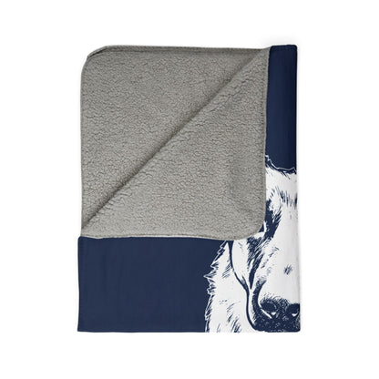 Personalized State College Dog Sherpa Blanket | Modern Sketch Photo Upload_Doggo Mojo_Sherpa Blankets_9