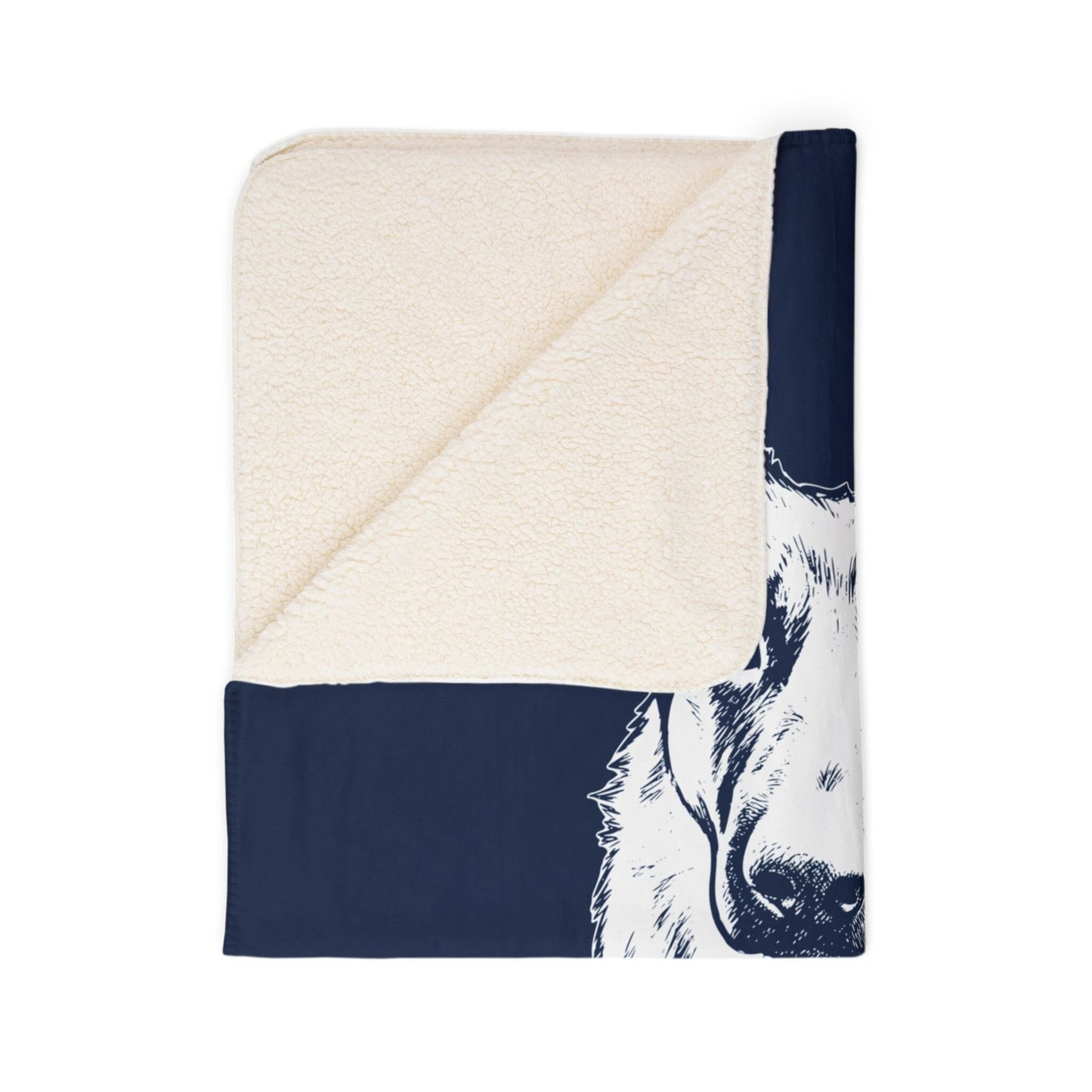 Personalized State College Dog Sherpa Blanket | Modern Sketch Photo Upload_Doggo Mojo_Sherpa Blankets_8