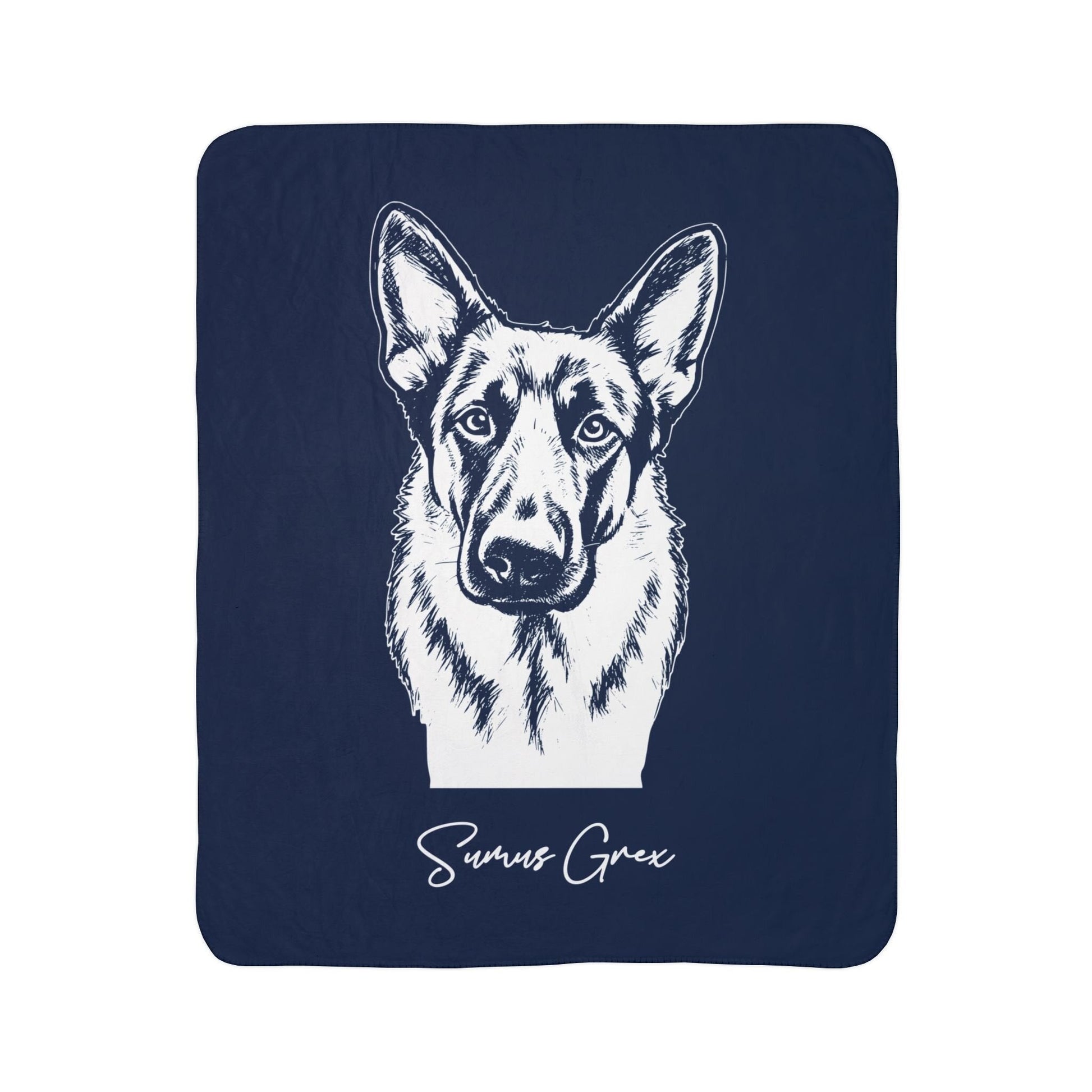 Personalized State College Dog Sherpa Blanket | Modern Sketch Photo Upload_Doggo Mojo_Sherpa Blankets_7
