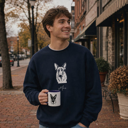 Personalized State College Dog Sweatshirt | Modern Sketch Photo Upload_Doggo Mojo_Sweatshirt_3