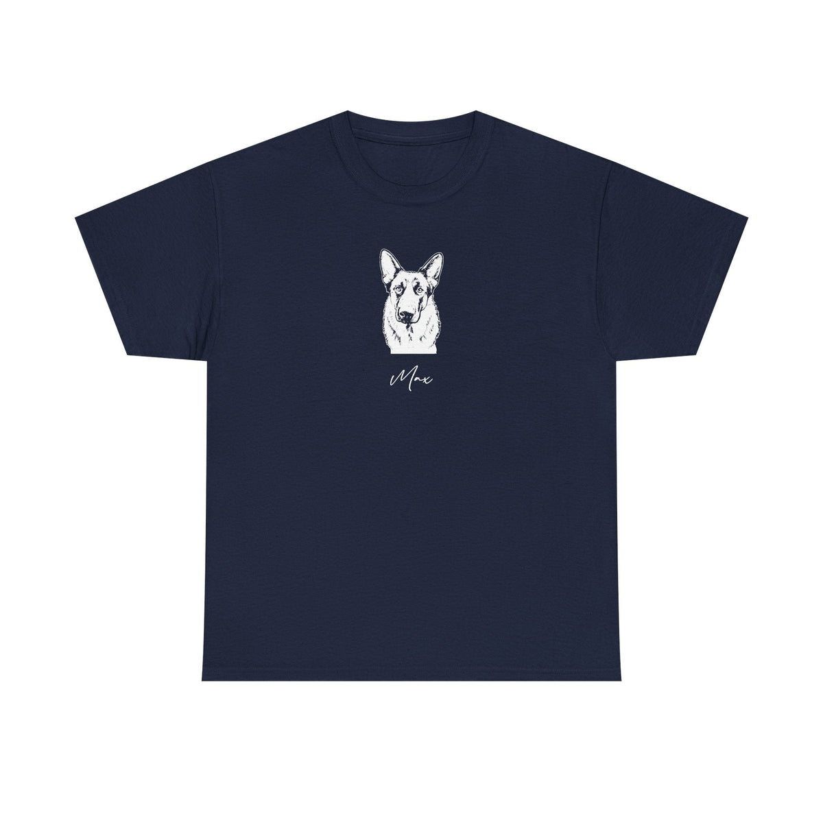 Personalized State College Dog T-Shirt | Modern Sketch Photo Upload_Doggo Mojo_T-shirts_6