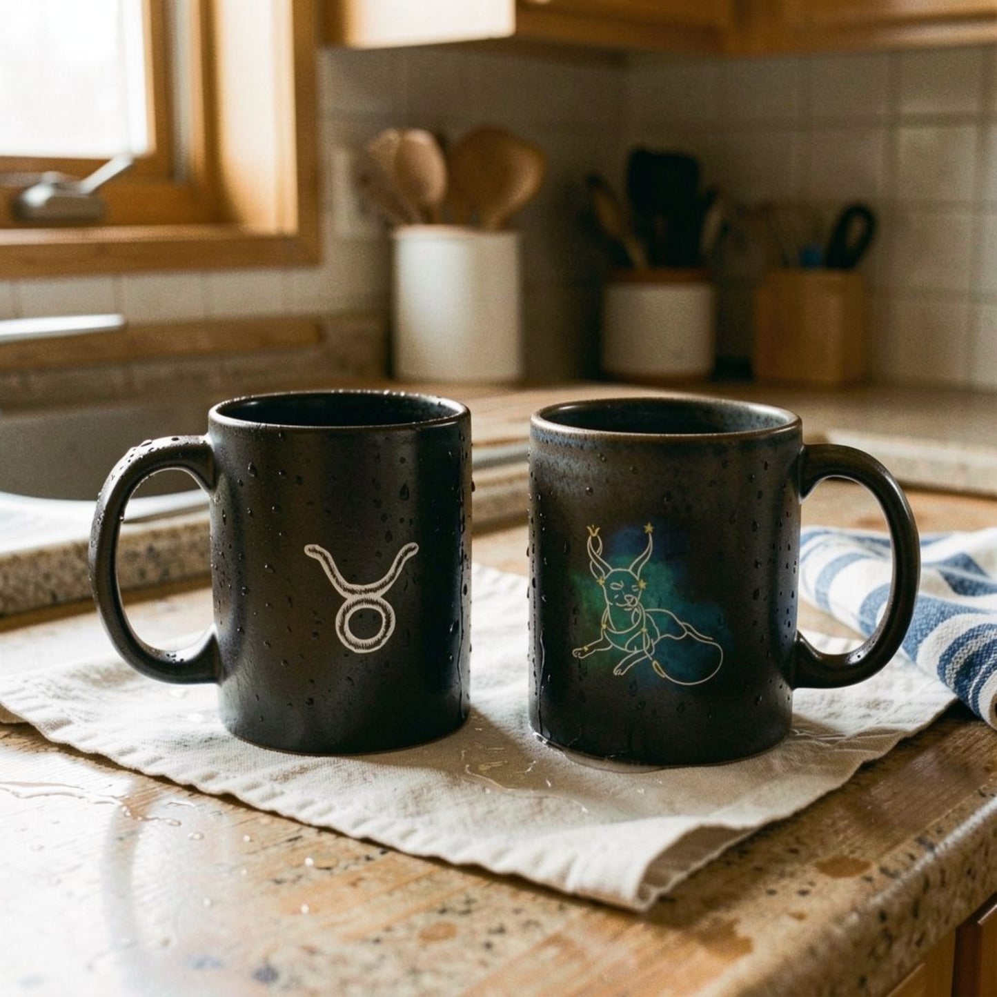 Personalized Taurus Dog Mug | Modern Sketch Photo Upload_Doggo Mojo_Ceramic Mugs_2