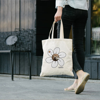 Personalized Tote Bag: Daisy Dog with Your Dog's Photo & Name_Doggo Mojo_Tote Bags_1