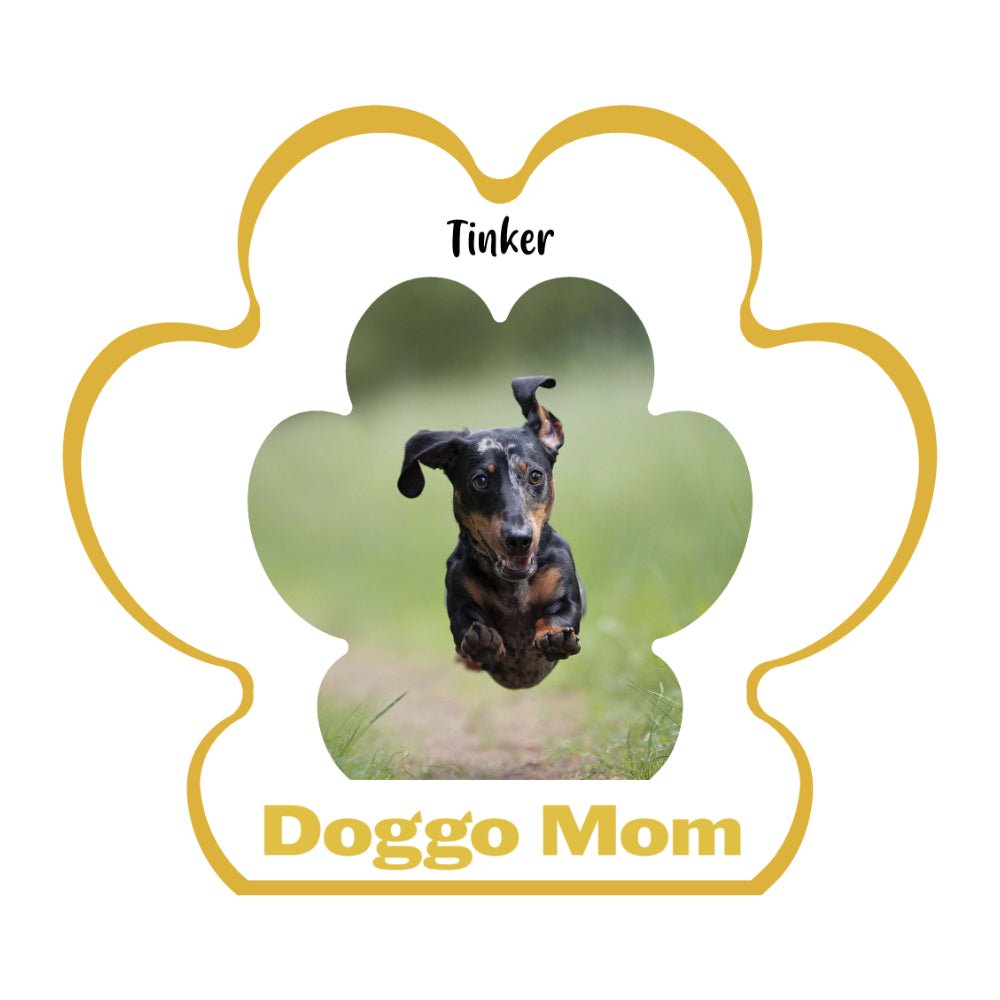 Personalized Tote Bag: Dog Mom Paw Print with Your Dog's Photo & Name_Doggo Mojo_Tote Bags_3