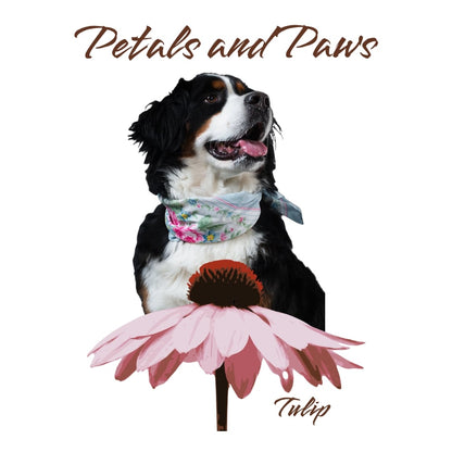 Personalized Tote Bag: Petals and Paws with Your Dog's Photo & Name_Doggo Mojo_Tote Bags_3