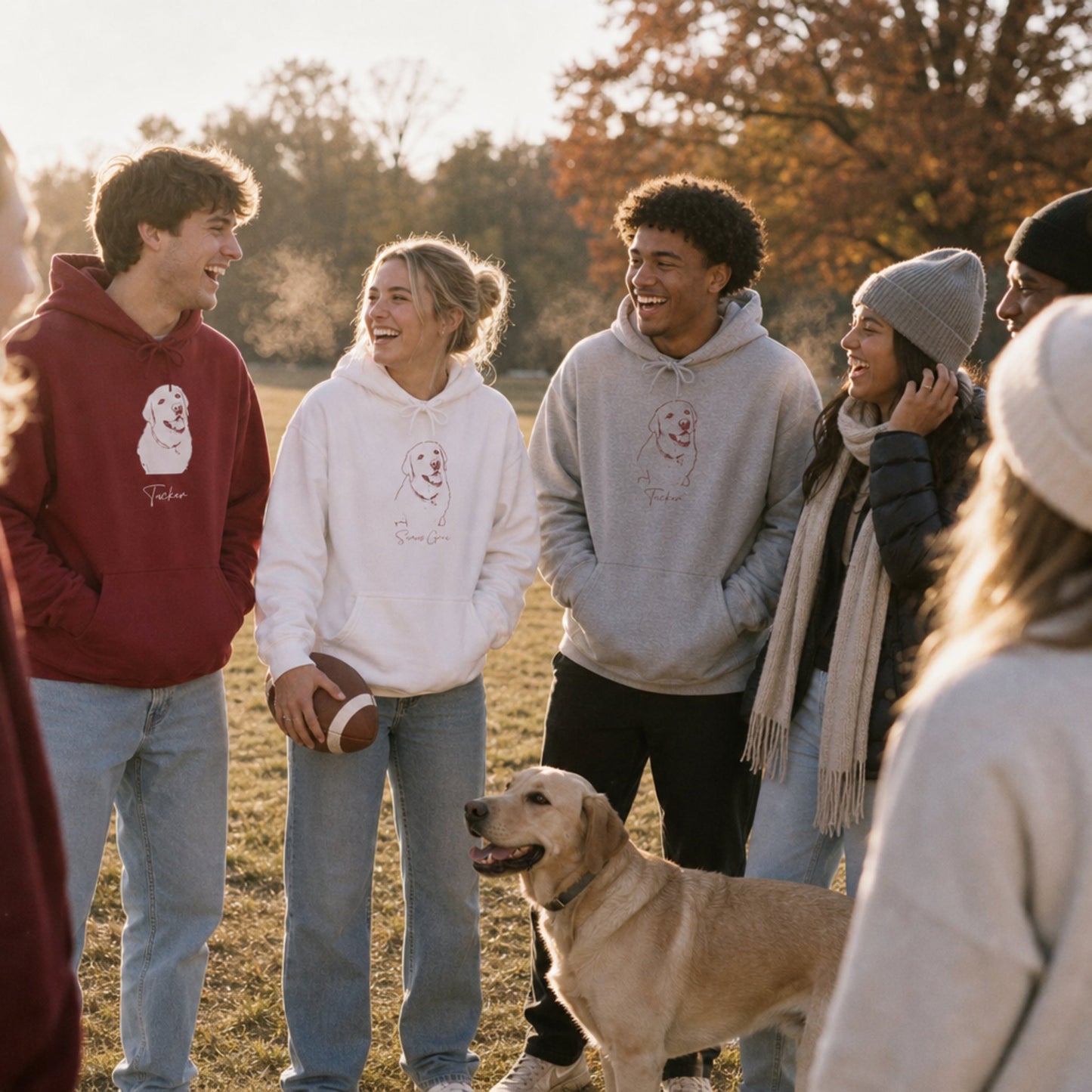 Personalized Tuscaloosa Dog Hoodie | Modern Sketch Photo Upload_Doggo Mojo_Hoodie_1