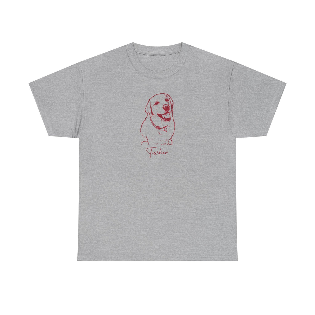 Personalized Tuscaloosa Dog T-Shirt | Modern Sketch Photo Upload_Doggo Mojo_T-shirts_8