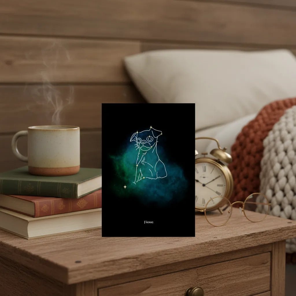 Personalized Unframed Mini Art Print | Mystic Constellation with Your Dog's Photo & Name_Doggo Mojo_Frameless Print_3