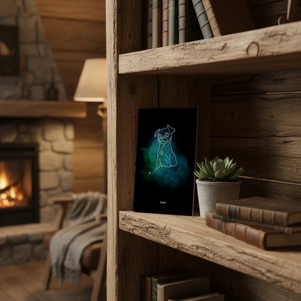 Personalized Unframed Mini Art Print | Mystic Constellation with Your Dog's Photo & Name_Doggo Mojo_Frameless Print_2