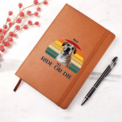 Personalized Vegan Journal: My Ride or Die with Your Dog's Photo & Name_Doggo Mojo_Journals_3