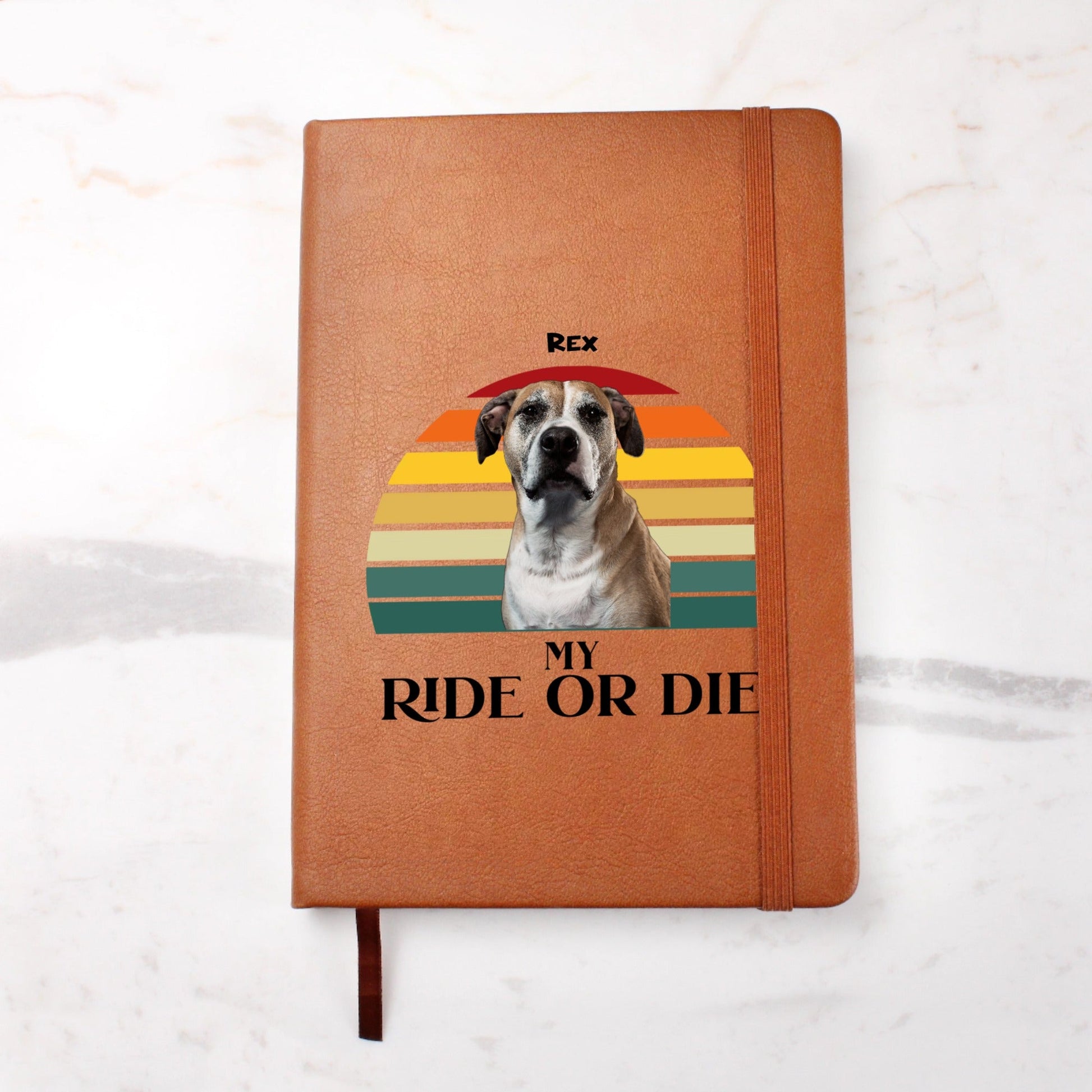 Personalized Vegan Journal: My Ride or Die with Your Dog's Photo & Name_Doggo Mojo_Journals_5