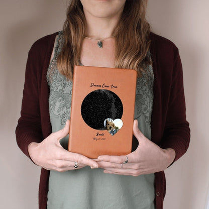 Personalized Vegan Leather Journal: Gotcha Day Dreams with Your Dog's Photo & Name_Doggo Mojo_Journals_5