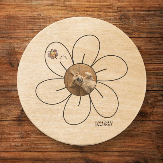 Personalized Wooden Bottle Opener: Daisy Dog with Your Dog's Photo & Name_Doggo Mojo_Bottle Openers_1