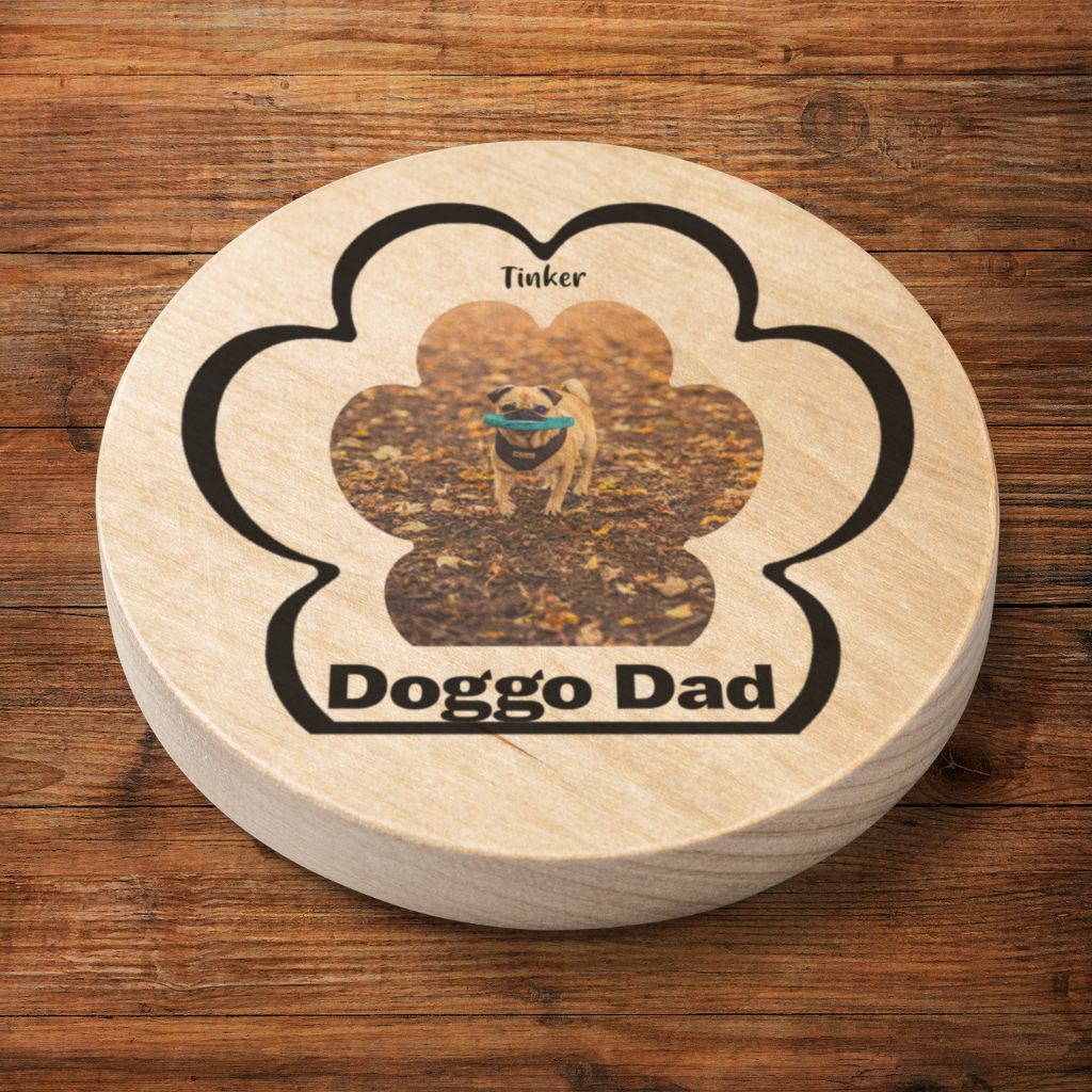 Personalized Wooden Bottle Opener: Dog Dad Paw Print with Your Dog's Photo & Name_Doggo Mojo_Bottle Openers_6