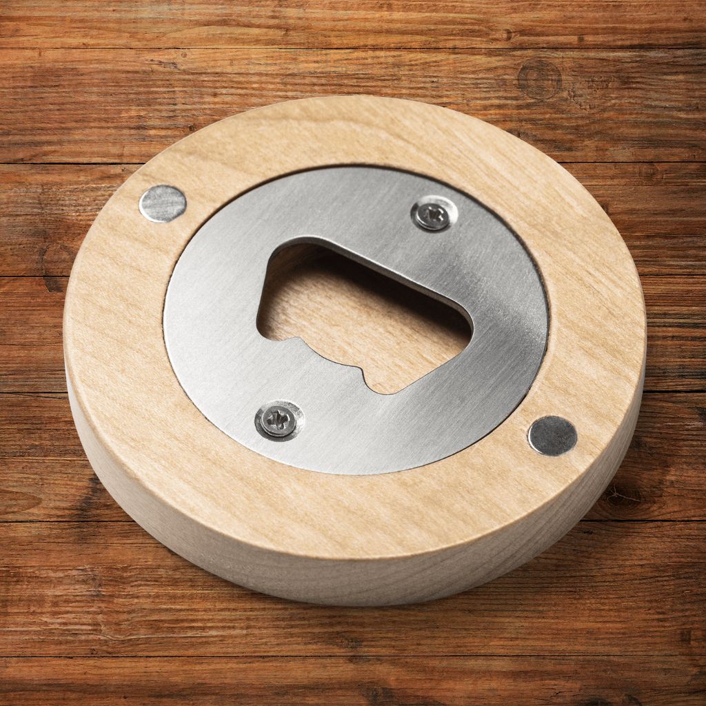 Personalized Wooden Bottle Opener: Dog Dad Paw Print with Your Dog's Photo & Name_Doggo Mojo_Bottle Openers_7